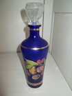 carafe à liqueur bleu cobalt,Italie