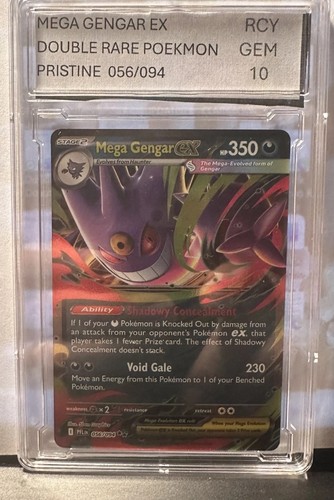 RCY Gem Mint Mega Gengar EX Pokemon Mega Evolution Double Rare 056/094