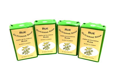 Murray & Lanman Rue Glycerine Soap 95g Bar   Set of 4 Sealed Soaps