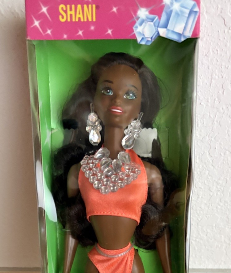 1993 SUN JEWEL SHANI BARBIE Doll #10958 AfricanAmerican Doll