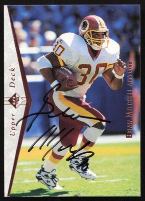 Brian Mitchell Signed 1995 Upper Deck SP Card 108 Washington Redskins