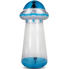8.8 FT Halloween Inflatable UFO Yard Decoration with Built-in LED Lights