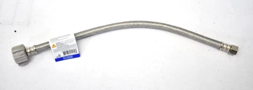 ProFlo 3/8" x 7/8" Compression Stainless Steel Toilet Connector 16" PFX146473 - Picture 1 of 6