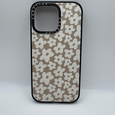 CASETiFY iPhone 15 Pro Max Hülle Magsafe Shockproof Natural Flower - Clear Black