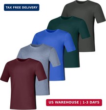 Hanes Men's T-Shirt, 5-Pack, Cool Dri Short-Sleeve Tees, Moisture-Wicking, Color