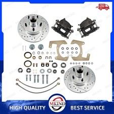 For 1947-59 Chevrolet 12-ton Truck Deluxe Disc Brake Kit Drilledslotted Rotor