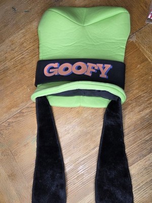 Disney Parks Authentic Goofy Adult Hat Green With Fuzzy Floppy Ears