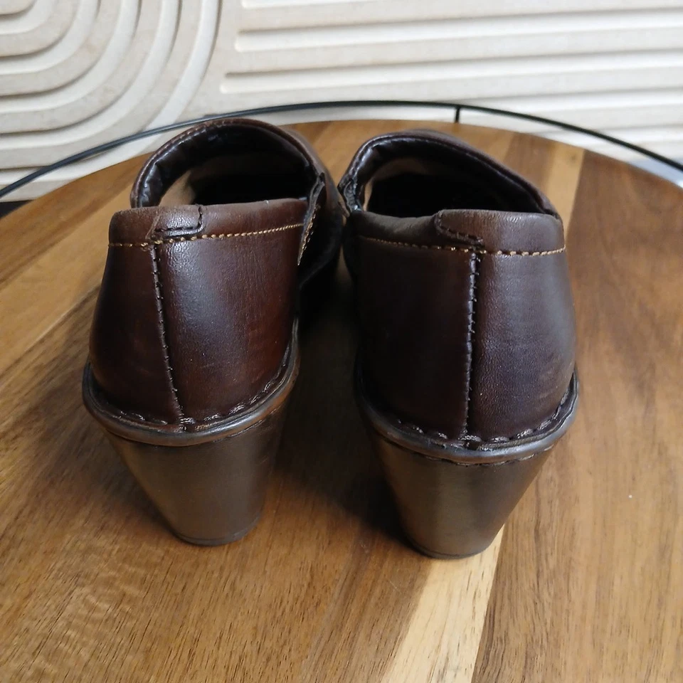 Zapatos estilo zueco informales de cuero marrón EASTLAND 3641-18 talla 6,5 Foto 4 de 4