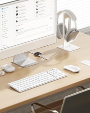 Seenda Bluetooth Keyboard  Mouse Combo Rechargeable Slim Wireless for Mac White
