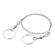 2 Hand Wire Saws Durable Survival Gear For Outdoor Activities
