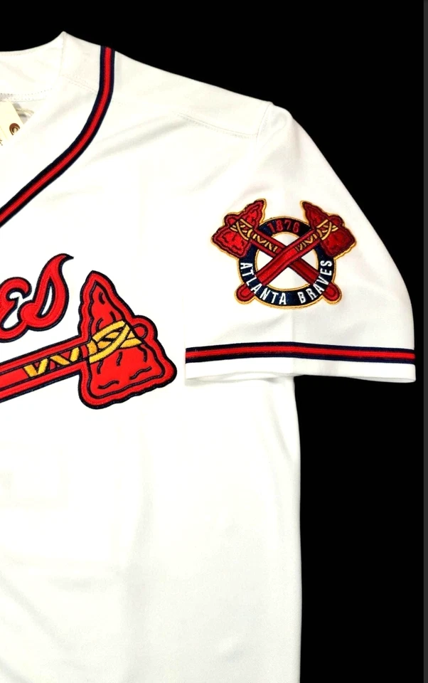 Camiseta Deion Sanders Atlanta Braves 1992 Serie Mundial Retro Cosida ¡OFERTA! Foto 4 de 4