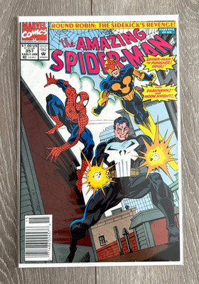 Amazing Spider-Man #357 - Moon Knight Nova Punisher / Newsstand - Marvel, 1991