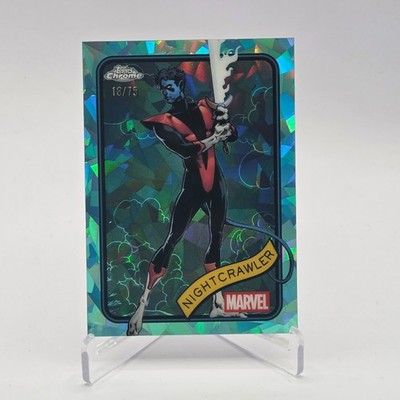 2025 Topps Chrome Marvel Nightcrawler 18/75 Shaphire