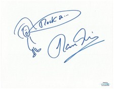 Scorpions Klaus Meine Signed Sketched 8x10 Glossy ACOA