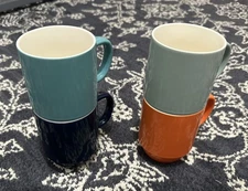 Colorful Stackable Mugs - Set of 4