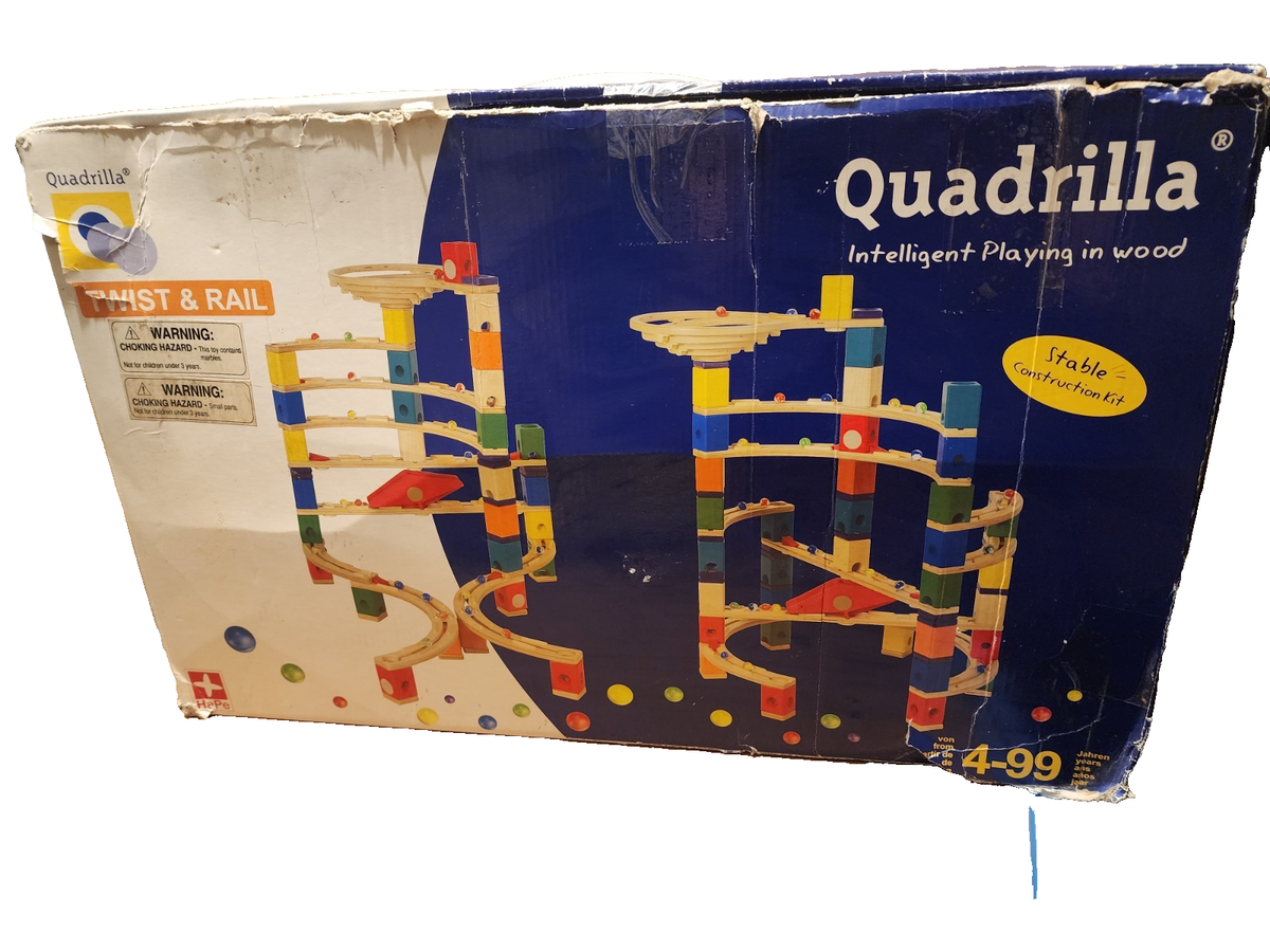 ダブル！ HaPe Quadrilla Twist & Rail クアドリラ Hape Quadrilla Wooden Twist & Rail Construction Kit STEM Build