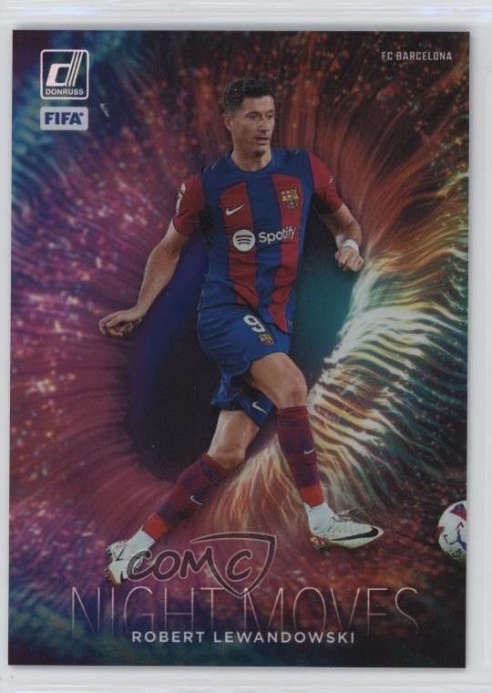 2023-24 Panini Donruss FIFA Night Moves Robert Lewandowski #9 nr2