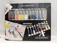 Grumbacher Academy Watercolor Paint, 7.5ml/0.25oz. Tube, 12-Color Set 2012 ART