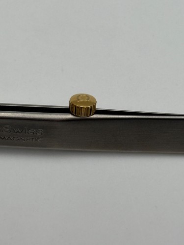 Omega Crown Waterproof 5.5x3mm Gold Plated - Picture 4 of 5