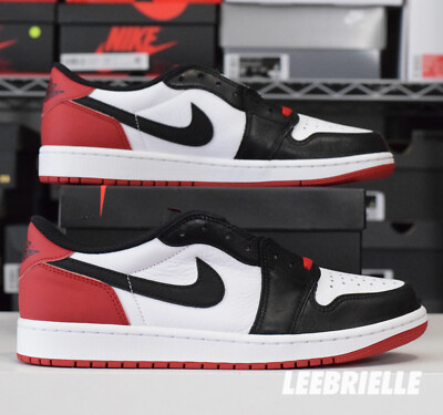 Nike Air Jordan 1 Retro Low OG Black Toe CZ0790-106 NEW | eBay