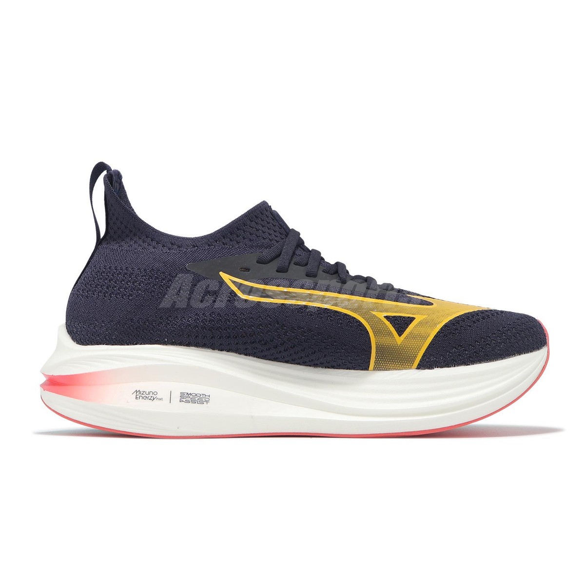 Mizuno Neo Zen Blue Orange White Men Road Running Jogging Shoes
