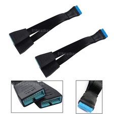 19pin to USB 3.0 20pin 1 To 2 Power Extension Cable Mainboard Adapter Wire Cord