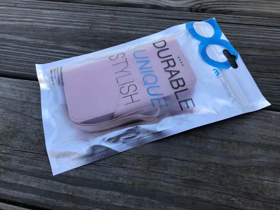 Maxboost iPhone X Wallet Case Cover Pocket Magnetic Book Case Pink - Image 4 of 4