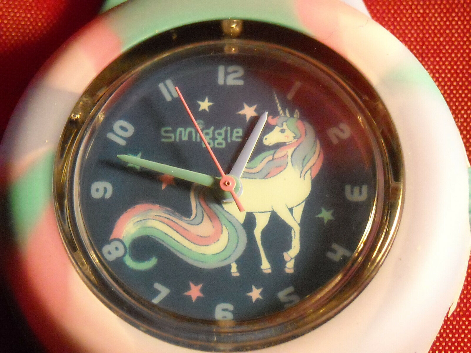 Rare Collectable Smiggle Unicorn Watch with Rainbow Rubber Strap 