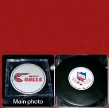 VINTAGE SAN DIEGO GULLS HOCKEY 🏒 PUCK MADE In CANADA IHL GENERAL TIRE MFG. Rare