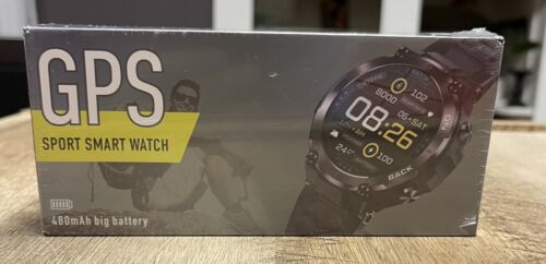 Lige GPS Sport Smart Watch Black BW1832A NIB