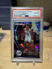 Cameron thomas RC 2021-22 Prizm DP /99 Blue Ice Psa 10 