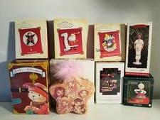 Mixed Lot of 8 Assorted Christmas Tree Ornaments