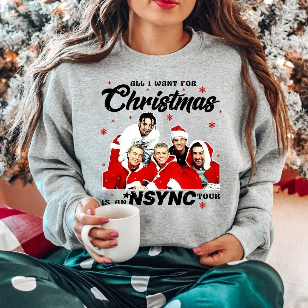 NSYNC Reunion Tour Shirt All I Want For Christmas Is An NSYNC Tour Sweatshirt