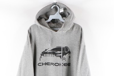 Vintage Mens Size XL Jeep Cherokee Spell Out Car Hoodie Sweatshirt Heather  Gray | eBay