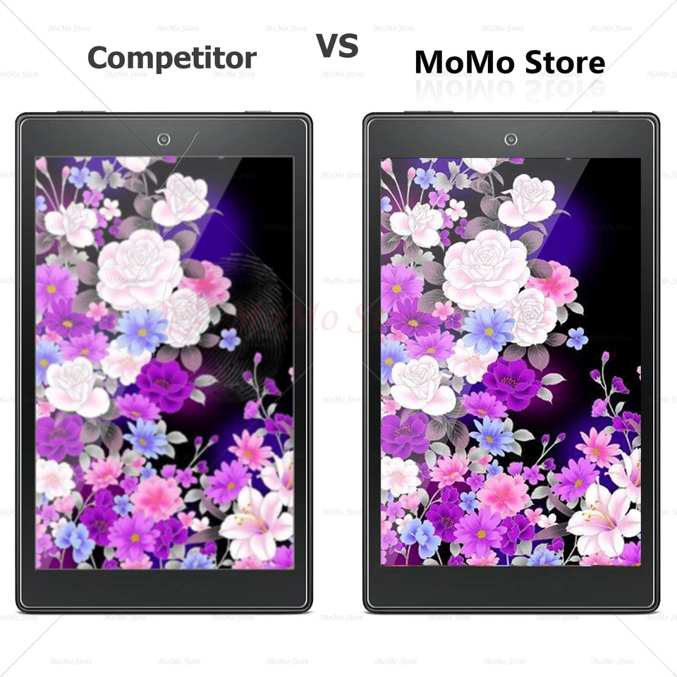 For Amazon Fire HD 8 8 inch Tablet 2018 / 2017 Tempered Glass Screen Protector - Image 3 of 3