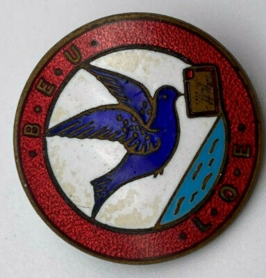 Vintage Abzeichen Birmingham H.W. Miller Branston St Mail Taube Anstecknadel