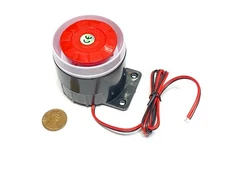 Continuous Sound Decibel Piezo Buzzer IC Alarm DC 12V 120db Black Red A12