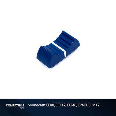 Soundcraft Blue Fader Cap with White Line for EFX8, EFX12, EPM6, EPM8, EPM12