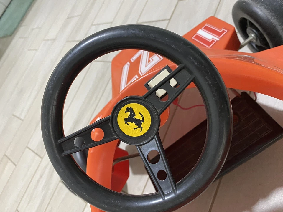 Ferrari F1 156/85 Automobile Peg Perego Bambini Elettrica 12V Alboreto #27 - Immagine 3 di 4