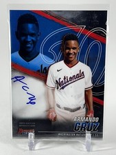 ✅ 2021 Bowman's Best Armando Cruz Prospect Chrome Auto Base #B21-AC Nationals
