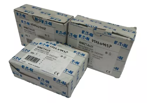 NEW EATON LOT OF 3 WMZTAUX AUXILIARY CONTACT AC-13 250V 3A 1NO/1NC