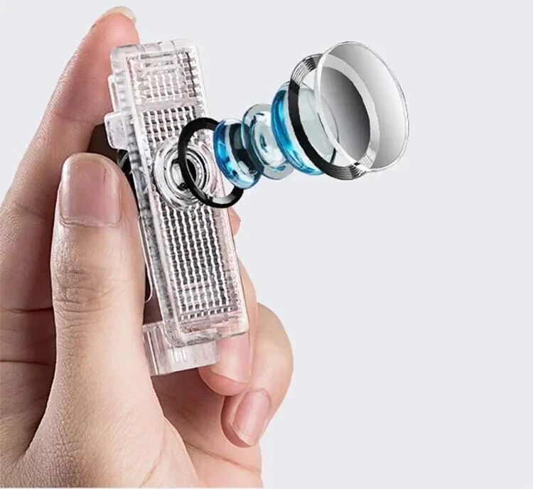 2X  For X1 X2 X5 No fading LED HD Door Welcome Courtesy Ghost Shadow Lights Foto 4 de 4