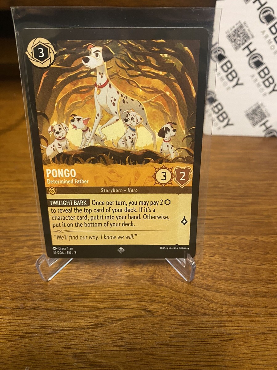 Disney Lorcana TCG: PONGO - DETERMINED FATHER | Into the Inklands x4 Super Rare Disney Lorcana TCG: PONGO - DETERMINED FATHER | Into the Inklands x4 Super Rare