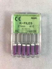 Mani Dental Root Canal Endo K-files 21-25-31mm All Sizes-6Files/pk