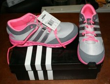 NIB ADIDAS FALCON ELITE G63840 YOUTH SIZE 6 SILVER/GREY/PINK FREE SHIPPING