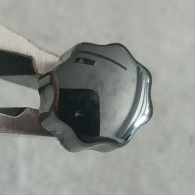 RADO Water Resistant Black Ceramic Cap Crown Part Number 48-622