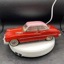 Vintage 1970s Large Pink and Red Friction Standard Sedan Car. Great Shape.
