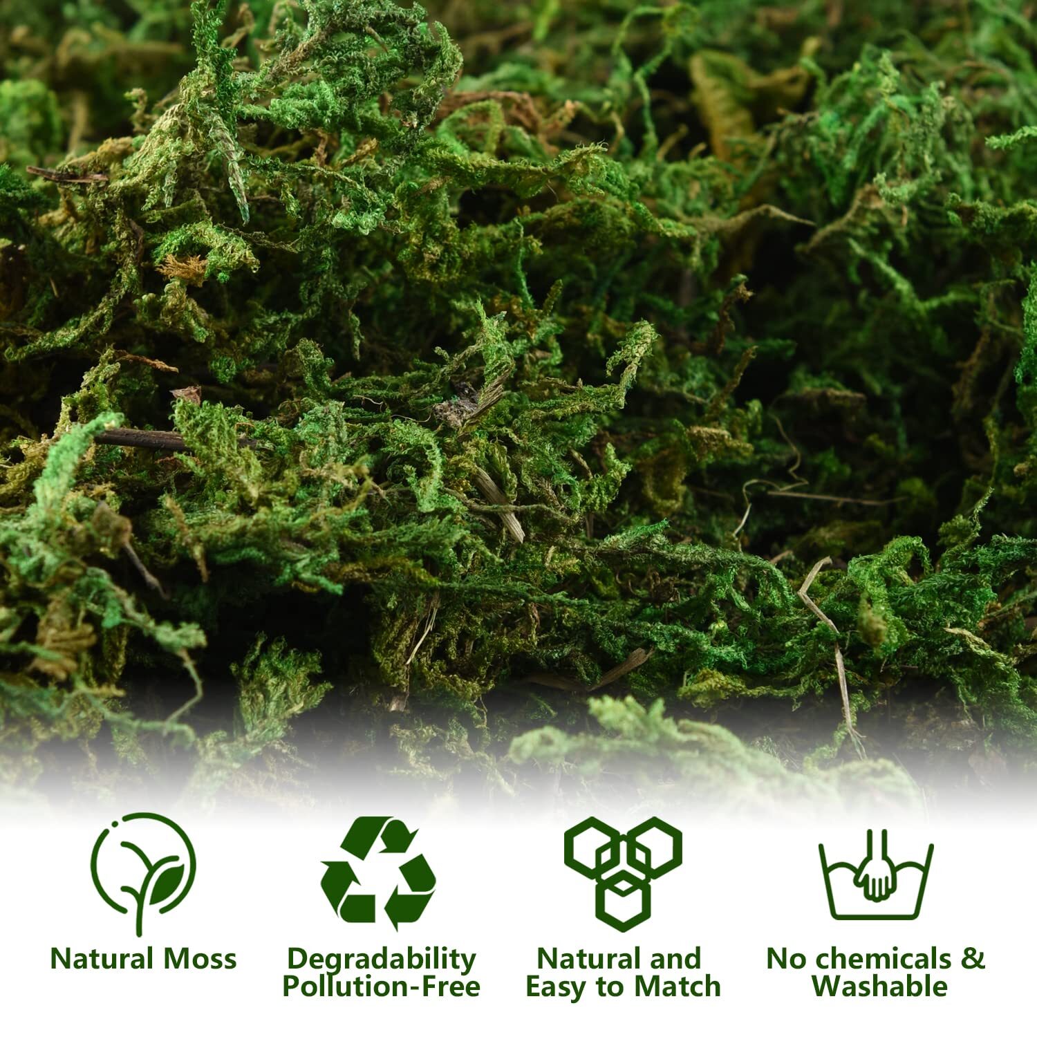 Fake Moss Artificial Moss for Potted Plants, Fake Moss for Fake Plants