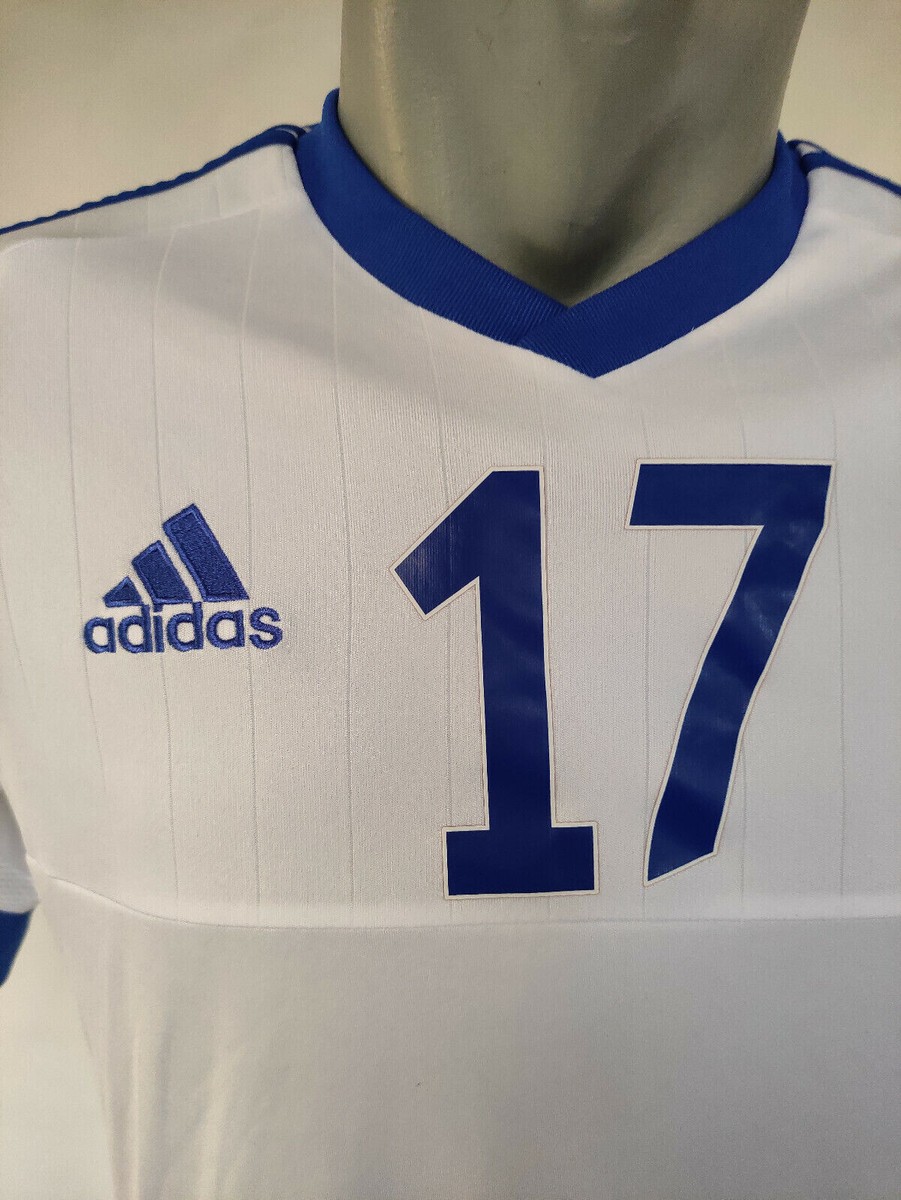 Kjelsås IL Football Jersey Adidas White Shirt #17 Almlov Size S
