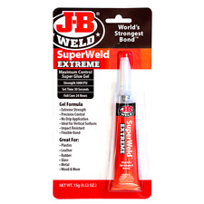 JB Weld Superweld Extreme Adhesive Super Glue Gel Strong Flexible Bond New 15g